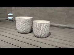 زهرة / نبات أخضر مصنع الألياف الطينية في الطراز الحديث مقاوم للطقس