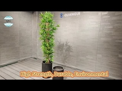 أواني الأسمنت الكبيرة السيراميكية الحديثة أواني الأسمنت الزهرية مع تصريف وحماية الأشعة فوق البنفسجية