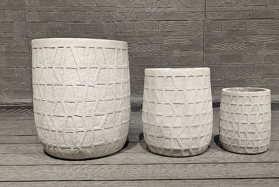 شراء زرع الألياف الطينية المستديرة للاستخدام الداخلي والخارجي online manufacture