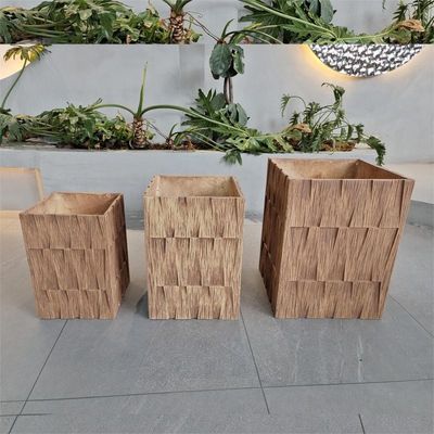 شراء مصمم عصري أنيق مصنع ألياف الطين المزروع للنباتات الداخلية الخارجية online manufacture