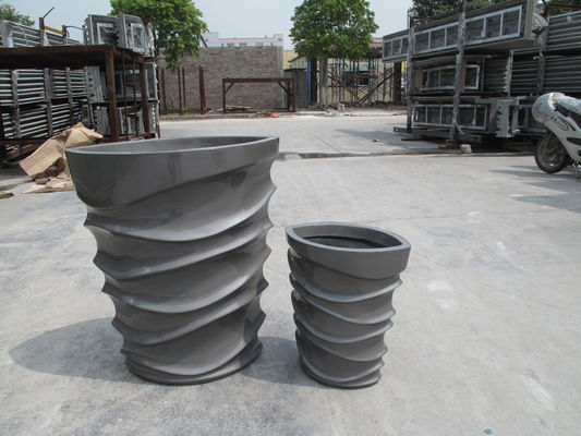 شراء أواني الأزهار الحديثة من الألياف الزجاجية لتزيين الحديقة الداخلية الخارجية online manufacture