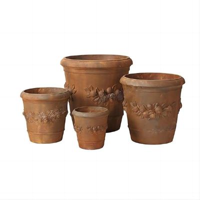 شراء أواني زراعة الأسمنت المعمارية المزخرفة والمنحوتة يدوياً لتزيين الفناء online manufacture