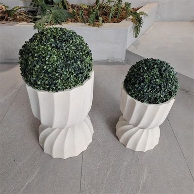 شراء زرع الألياف الطينية المستديرة بأسلوب عصري مع سطح منسوج ومادة مقاومة للطقس online manufacture